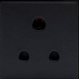 RT 15A Round Pin Socket (50mmX50mm) Black 09051