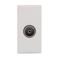 RT TV Female Outlet (25mmX50mm) White 09002