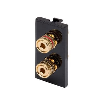 RT Twin Speaker Post (25mmX50mm) Black 09035