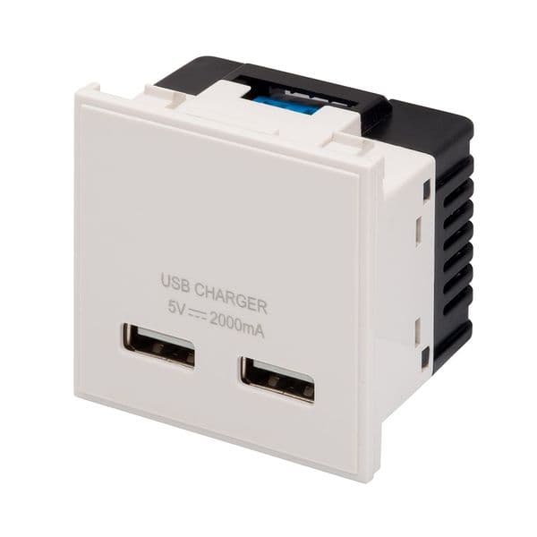 RT USB Charger 2.1A (50mmX50mm) White 09016