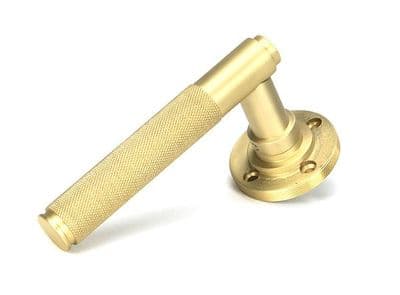 Satin Brass Door Lever Handles