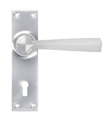 Satin Chrome Door Lever Handles
