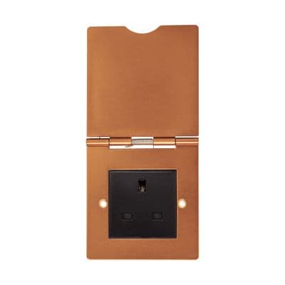 Soho Antique Copper 1 Gang 13A Euro Module Floor Socket SS-SH-20-SKT507-ACB