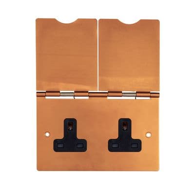 Soho Antique Copper 2 Gang 13A Floor Socket SS-SH-20-SKT502-ACB