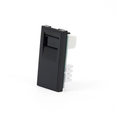 Soho Black BT Slave Telephone Socket Euro Module SS-SH-05-EMD202-BK