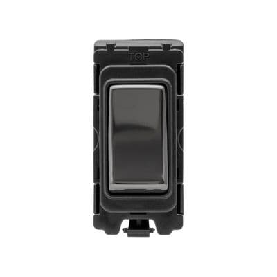 Soho Black Nickel 20A 1 Way Double Pole Retractive RM Grid Switch Module SS-SH-00-SGP213-BN