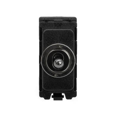 Soho Black Nickel 20A 2 Way & Off Retractive CM Grid Toggle Switch Module SS-SH-00-SGP315-BN