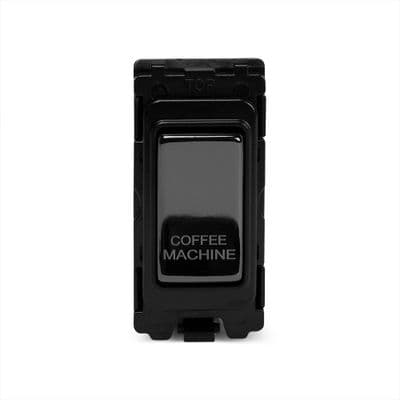 Soho Black Nickel 20A Double Pole 'Coffee Machine' RM Grid Switch Module SS-SH-00-SGP221-BN