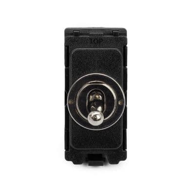 Soho Black Nickel 20AX Intermediate CM Grid Toggle Switch Module SS-SH-00-SGP312-BN