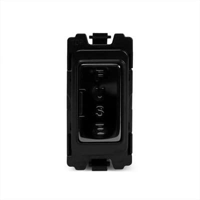 Soho Black Nickel Fused Connection Unit RM Grid Switch Module SS-SH-00-SGP403-BN