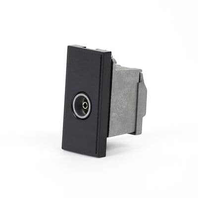 Soho Black TV Outlet (FE) Euro Module SS-SH-05-EMD101-BK