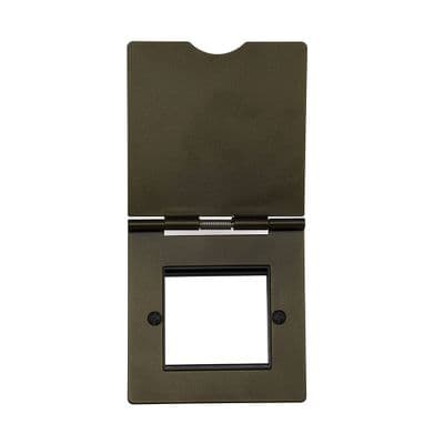 Soho Bronze 1 Gang EM Euro 2x25mm Module Floor Plate SS-SH-20-PLT411-BZ