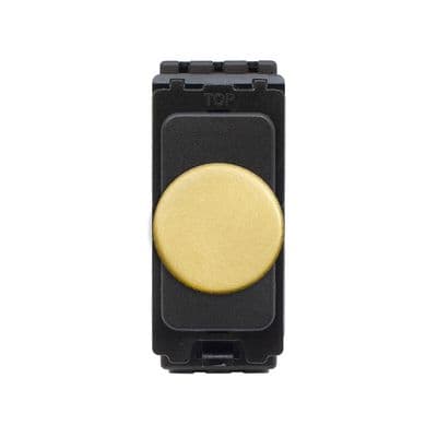 Soho Brushed Brass 150W LED Intelligent CM Grid Dimmer Module Vintage SS-SH-0K-SGP144-BB