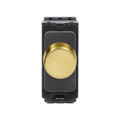 Soho Brushed Brass 400W LED CM Grid Dimmer Module SS-SH-00-SGP152-BB