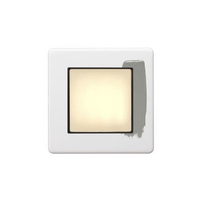 Soho LED Stair Light Primed Paintable - Warm White Black Insert SS-SH-20-LED101-PMB