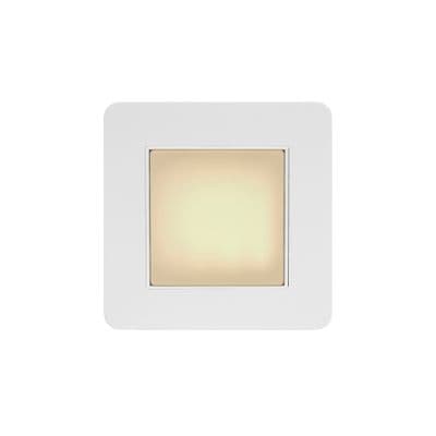 Soho LED Stair Light White Metal Flat Plate - Warm White SS-SH-10-LED101-WPW