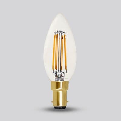 Soho Lighting B15 Classic Clear Candle Dimmable LED Bulb C35, 4W, 2700K, High CRI