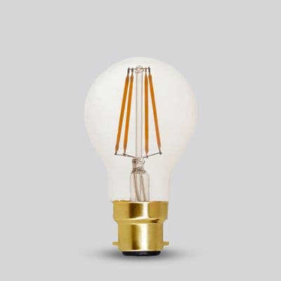 Soho Lighting B22 Classic Clear GLS Dimmable LED Bulb A60, 7W, 2700K, High CRI