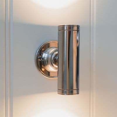 Soho Lighting Chelsea IP68 Stainless Steel Up & Down Light 12V DC 3000K - 2 Metre Cable
