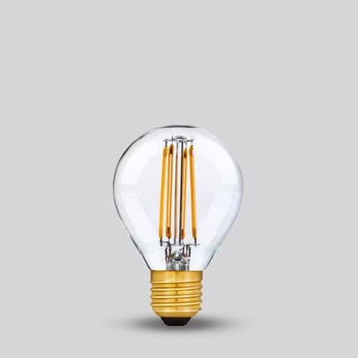 Soho Lighting E27 Classic Clear Golfball Dimmable LED Bulb G45, 4W, 2700K, High CRI