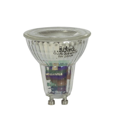 Soho Lighting LED GU10 Bulb 2700K Warm White 240V 5W Dimmable High CRI