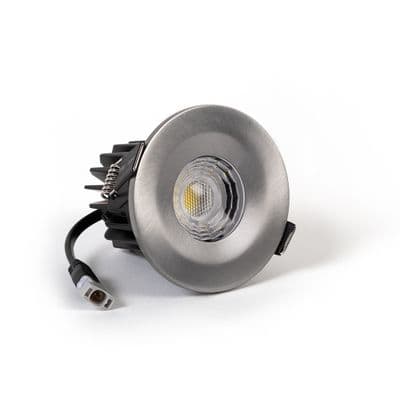 Soho Lighting Pewter LED Downlights, Fire Rated, Fixed, IP65, CCT Switch, High CRI, Dimmable