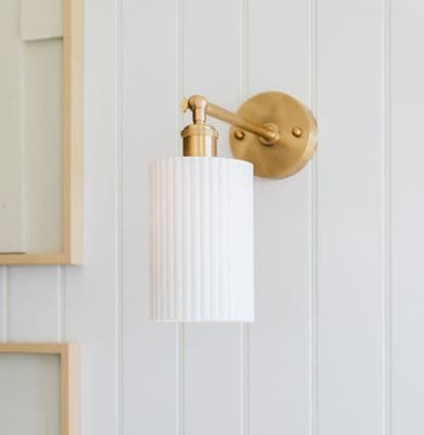 Soho Lighting Ripple Wall Lights White & Green