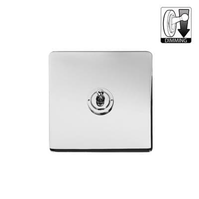 Soho Polished Chrome 1 Gang Dimming Toggle Switch SS-SH-20-LTS501-PC