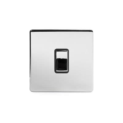 Soho Polished Chrome 1 Gang Intermediate Rocker Light Switch SS-SH-20-LTS111-PCB