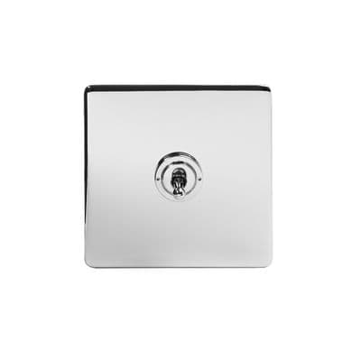 Soho Polished Chrome 1 Gang Intermediate Toggle Light Switch SS-SH-20-LTS311-PC