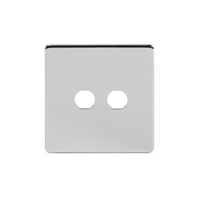 Soho Polished Chrome 2 Gang LT3 Toggle Plate SS-SH-20-PLT302-PC