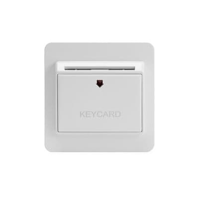 Soho SS-SH-10-ISO102-WP 32A Hotel Key Card Switch White Metal