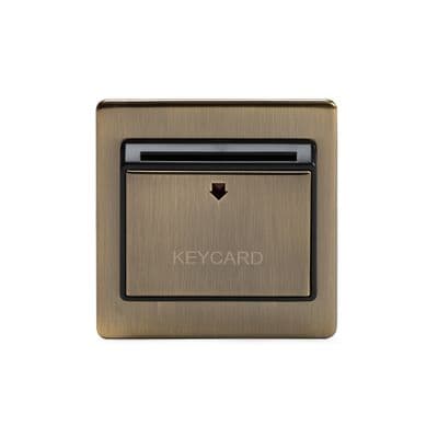 Soho SS-SH-20-ISO102-ABB 32A Hotel Key Card Switch Antique Brass