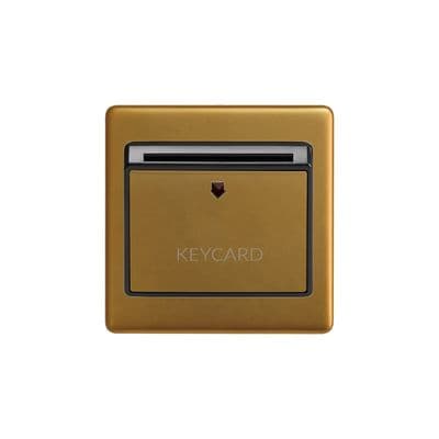 Soho SS-SH-20-ISO102-AGB 32A Hotel Key Card Switch Antique Gold