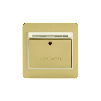 Soho SS-SH-20-ISO102-BBW 32A Hotel Key Card Switch Brushed Brass