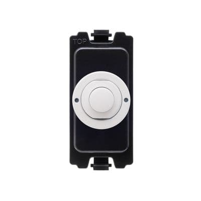 Soho White 6A 2 Way Retractive Push Button CM Grid Module Switch SS-SH-00-SGP211-WP