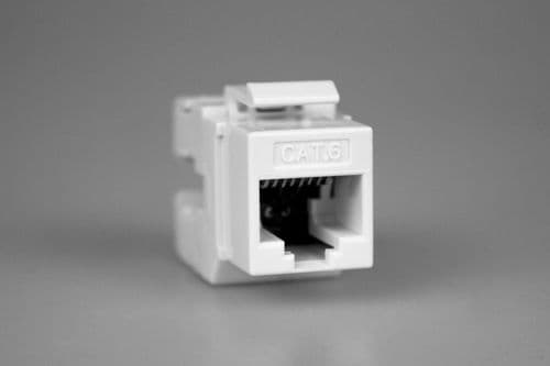 Varilight DERJ456W European White RJ45 cat6 Data Keystone Data Insert