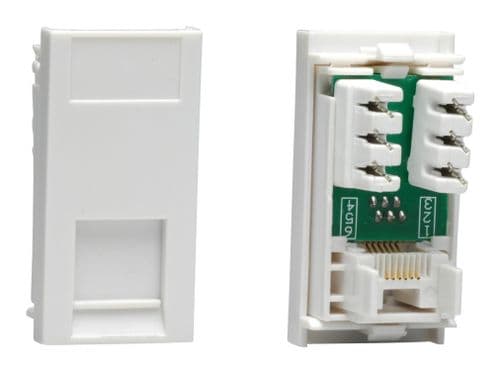 Varilight DRJ11W DataGrid White RJ11 Module (1 DataGrid Space)