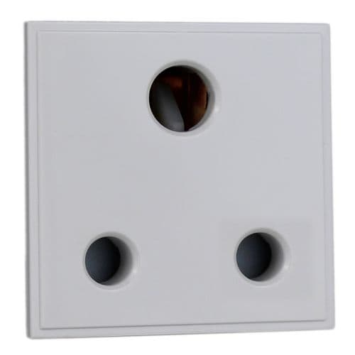 Varilight DRP15AW DataGrid White 1 Gang 15A Round Pin Socket (2 DataGrid Spaces)