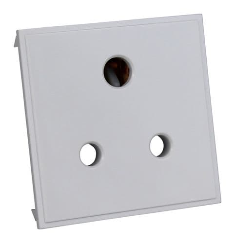 Varilight DRP5AW DataGrid White 5A 3 Round Pin Socket (2 DataGrid Spaces)