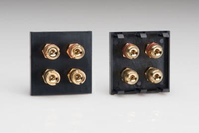 Varilight DSP4B DataGrid Speaker Module (4 gold plated banana or cable binding posts) (2 Spaces)