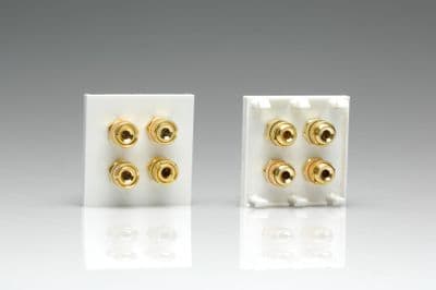 Varilight DSP4W DataGrid White Speaker Module (4 gold plated banana or cable binding posts)2 Space