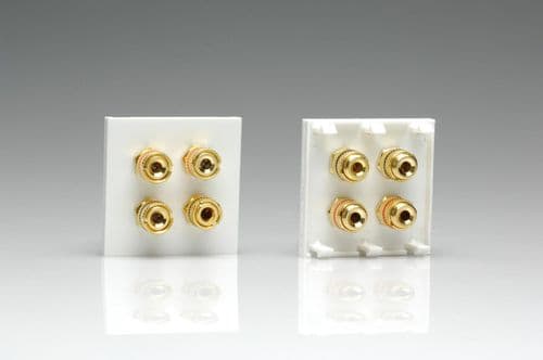 Varilight DSP4W DataGrid White Speaker Module (4 gold plated banana or cable binding posts)2 Space