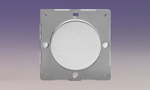 Varilight EGBS Euro Brushed Steel VariGrid 1 Gang Blank Plate