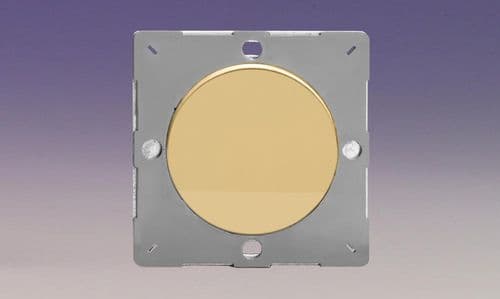 Varilight EGBV Euro Polished Brass VariGrid 1 Gang Blank Plate
