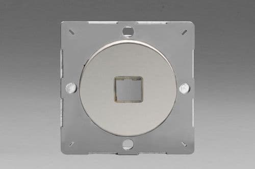 Varilight EGD1C European VariGrid Polished Chrome 1 Gang Keystone Data Plate