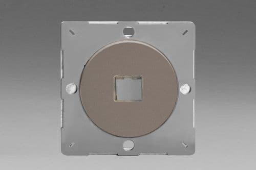 Varilight EGD1R European VariGrid Pewter 1 Gang Keystone Data Plate