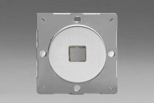 Varilight EGD1S European VariGrid Brushed Steel 1 Gang Keystone Data Plate