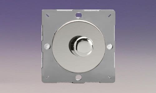 Varilight EGKP1C Euro Polished Chrome VariGrid 1 Gang 2-Way Push-On/Off LED Dimmer 15-180W