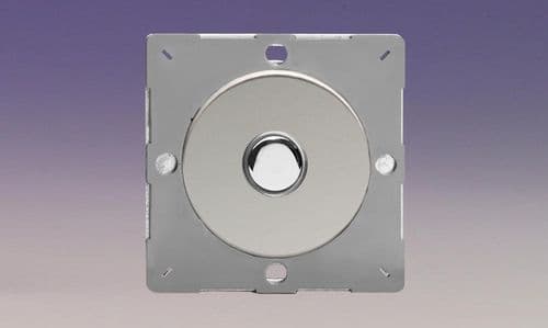 Varilight EGP1C Euro Polished Chrome VariGrid 1 Gang 6A 1 or 2 Way Push-On/Off Impulse Switch